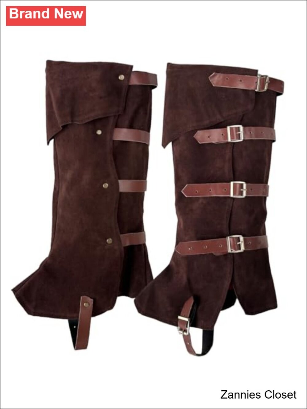 👻 Pirate & Viking Boot Covers Faux Leather Medieval Steampunk Renaissance